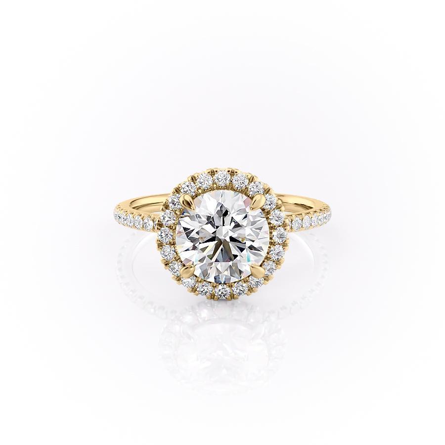 The Aurora — Round Lab Diamond Halo Engagement Ring II