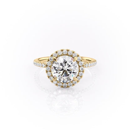 The Aurora — Round Lab Diamond Halo Engagement Ring II