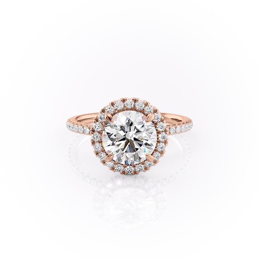 The Aurora — Round Lab Diamond Halo Engagement Ring II