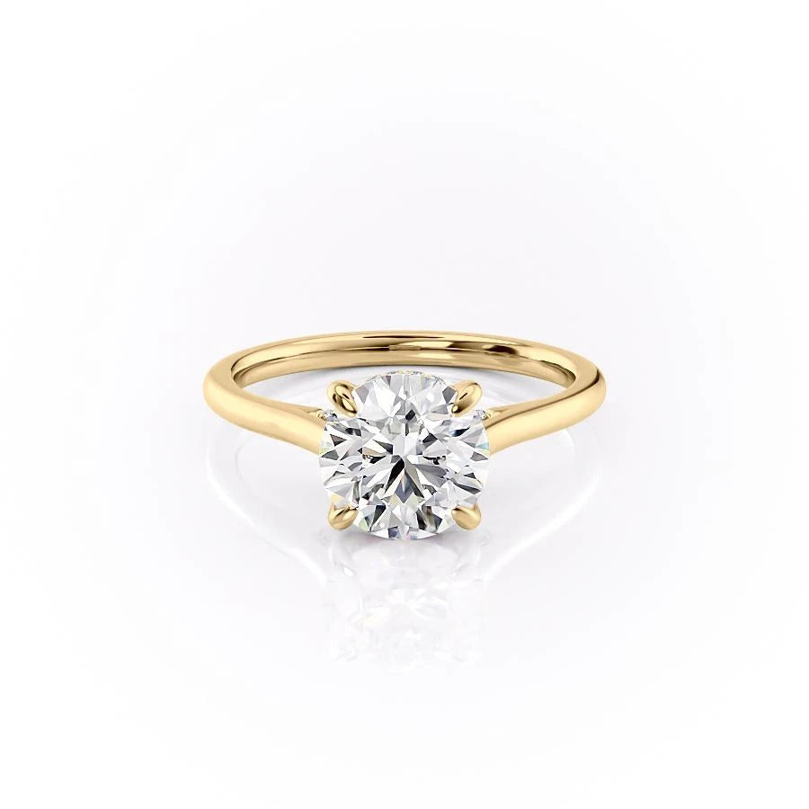 The Grace — Round Lab Diamond Secret Halo Engagement Ring IV