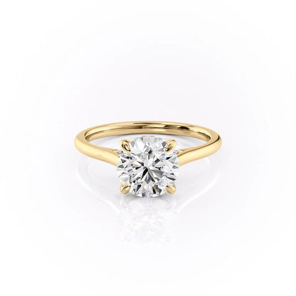 The Grace — Round Lab Diamond Secret Halo Engagement Ring IV