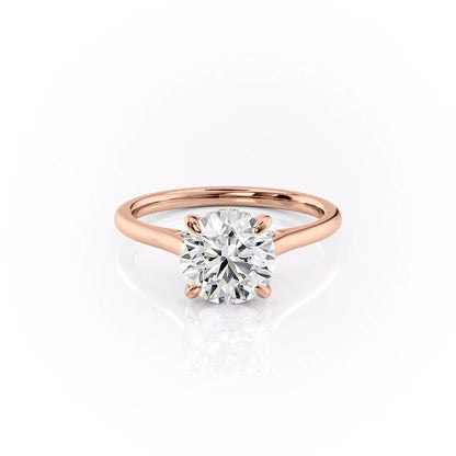 The Grace — Round Lab Diamond Secret Halo Engagement Ring IV