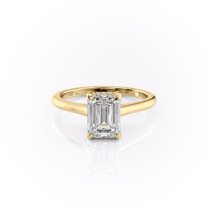 The Isla — Emerald Lab Diamond Secret Halo Engagement Ring IV