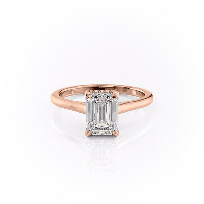 The Isla — Emerald Lab Diamond Secret Halo Engagement Ring IV