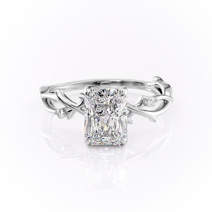 The Maeve — Radiant Lab Diamond Botanical Engagement Ring