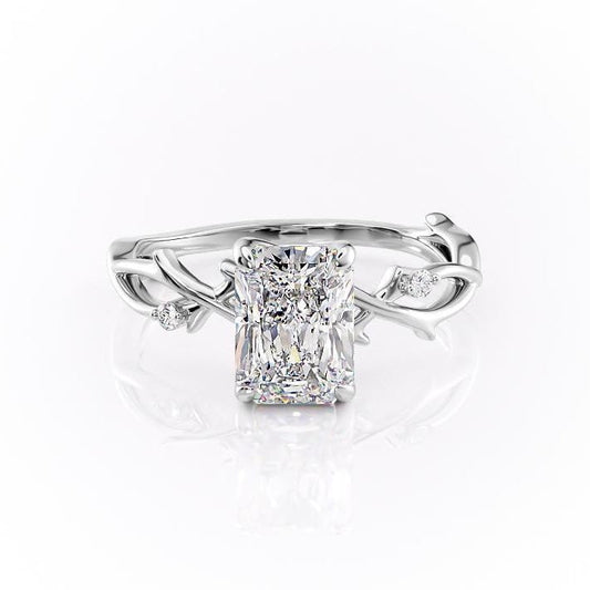 The Maeve — Radiant Lab Diamond Botanical Engagement Ring