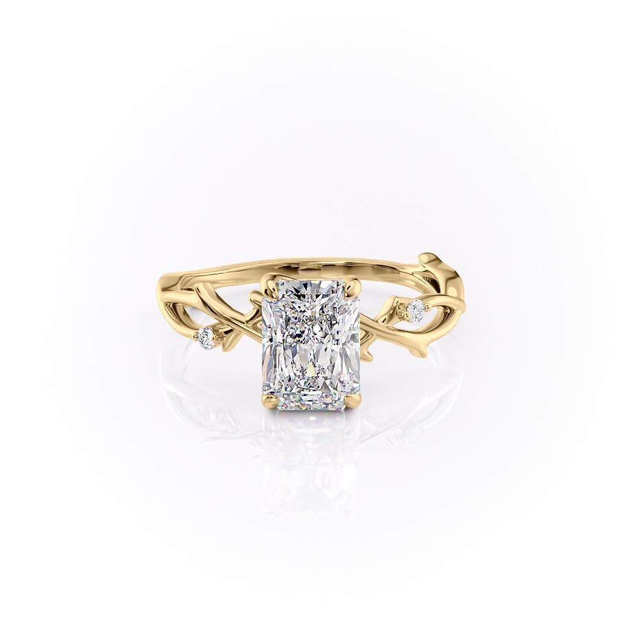 The Maeve — Radiant Lab Diamond Botanical Engagement Ring