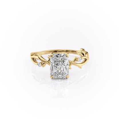 The Maeve — Radiant Lab Diamond Botanical Engagement Ring
