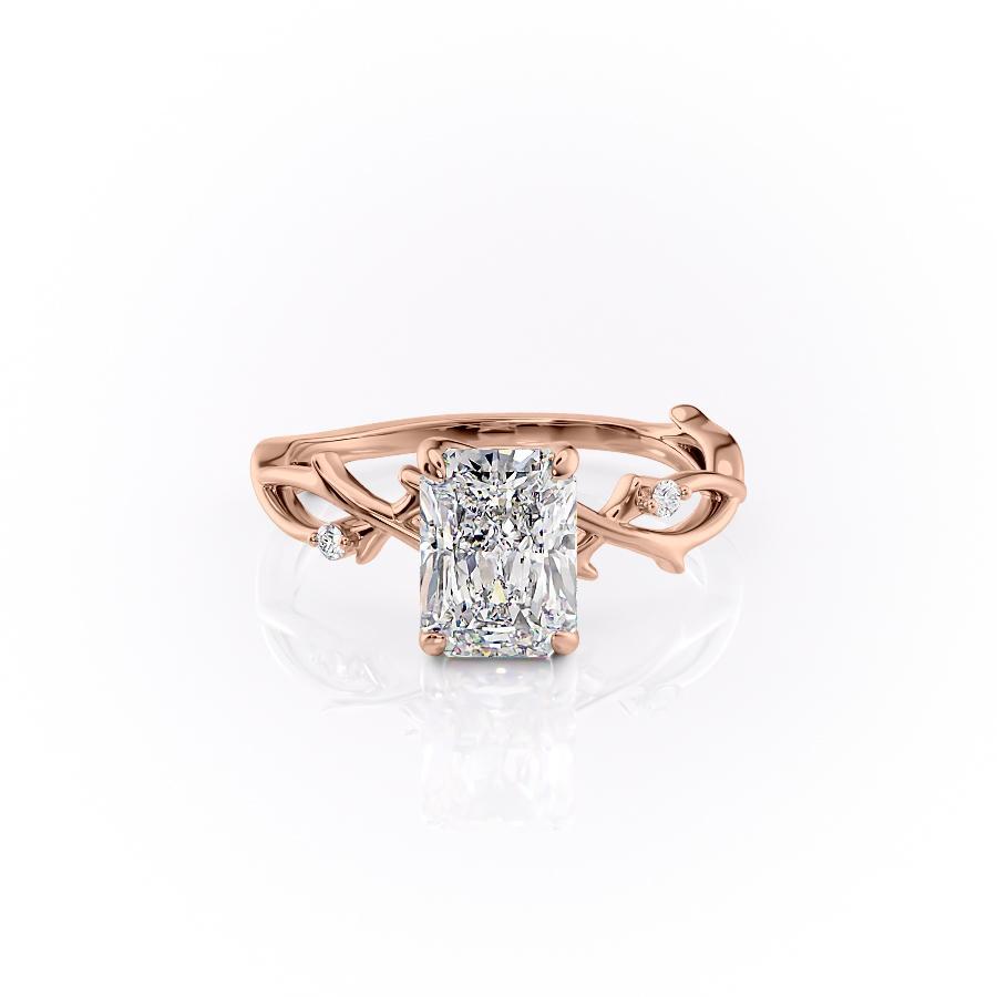 The Maeve — Radiant Lab Diamond Botanical Engagement Ring