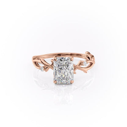 The Maeve — Radiant Lab Diamond Botanical Engagement Ring