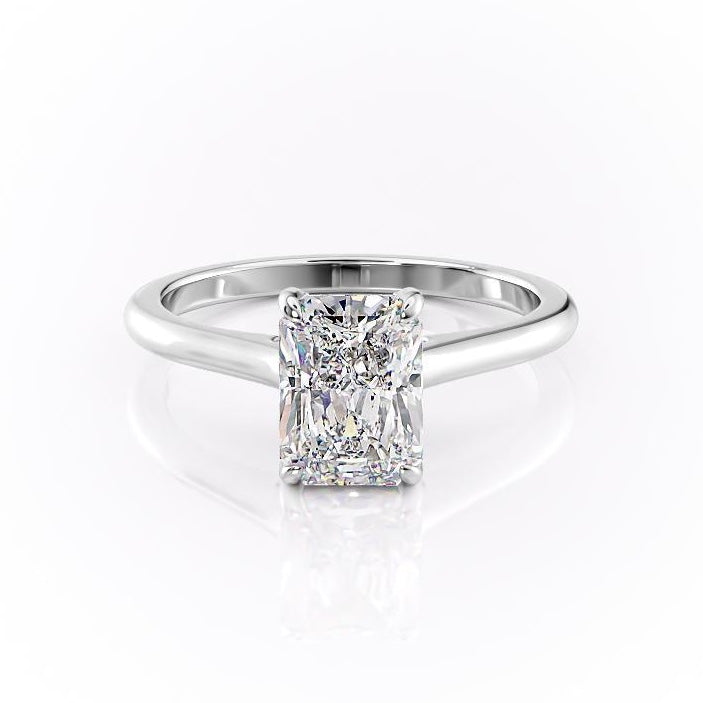 The Isla — Radiant Lab Diamond Secret Halo Engagement Ring V