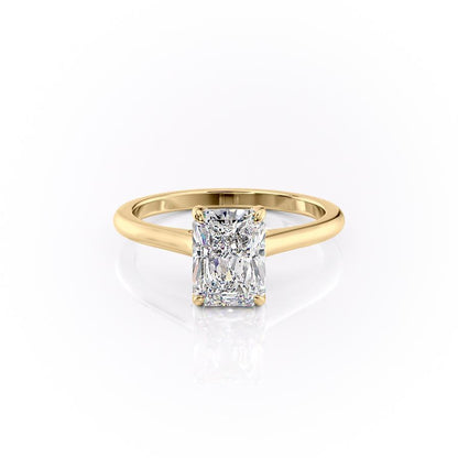 The Isla — Radiant Lab Diamond Secret Halo Engagement Ring V