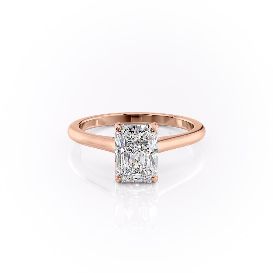 The Isla — Radiant Lab Diamond Secret Halo Engagement Ring V