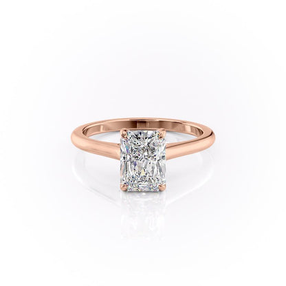 The Isla — Radiant Lab Diamond Secret Halo Engagement Ring V