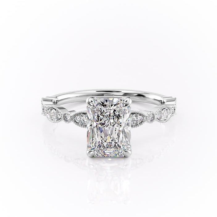 The Grace — Radiant Lab Diamond Vintage Engagement Ring III