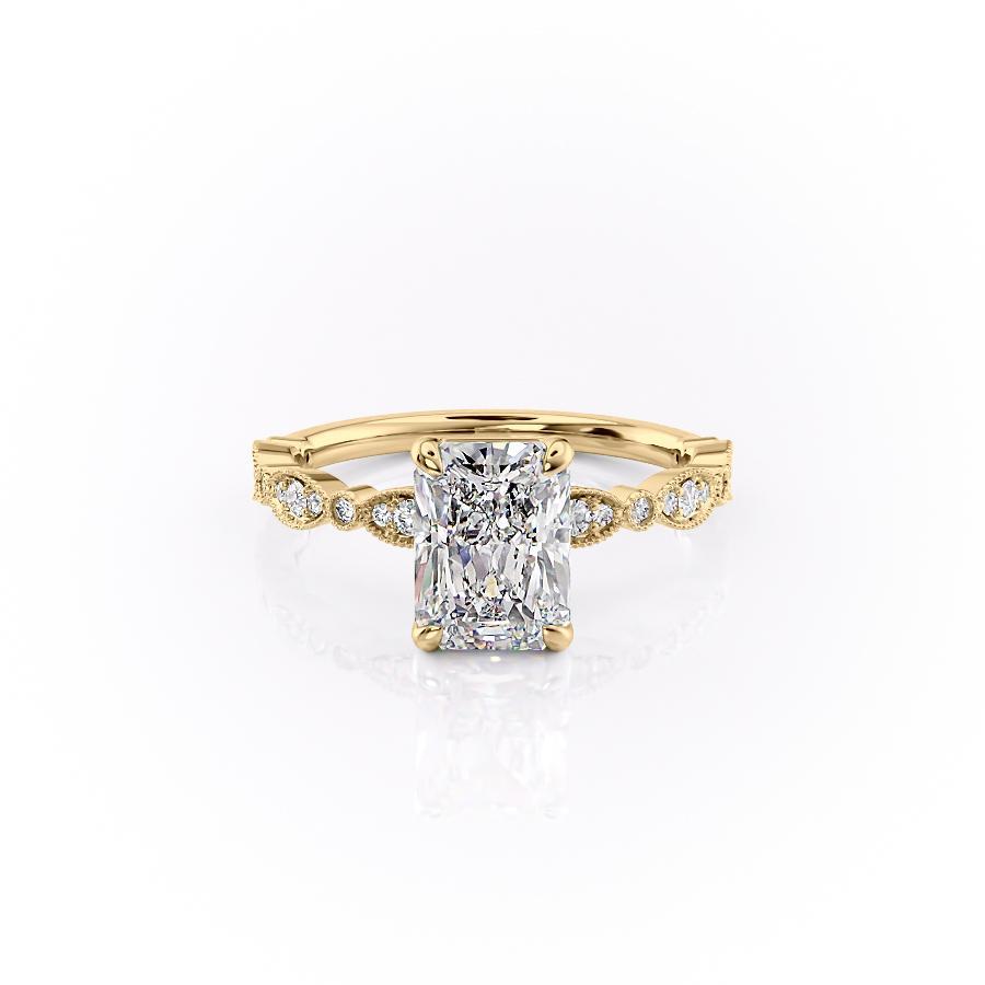 The Grace — Radiant Lab Diamond Vintage Engagement Ring III
