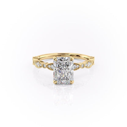 The Grace — Radiant Lab Diamond Vintage Engagement Ring III