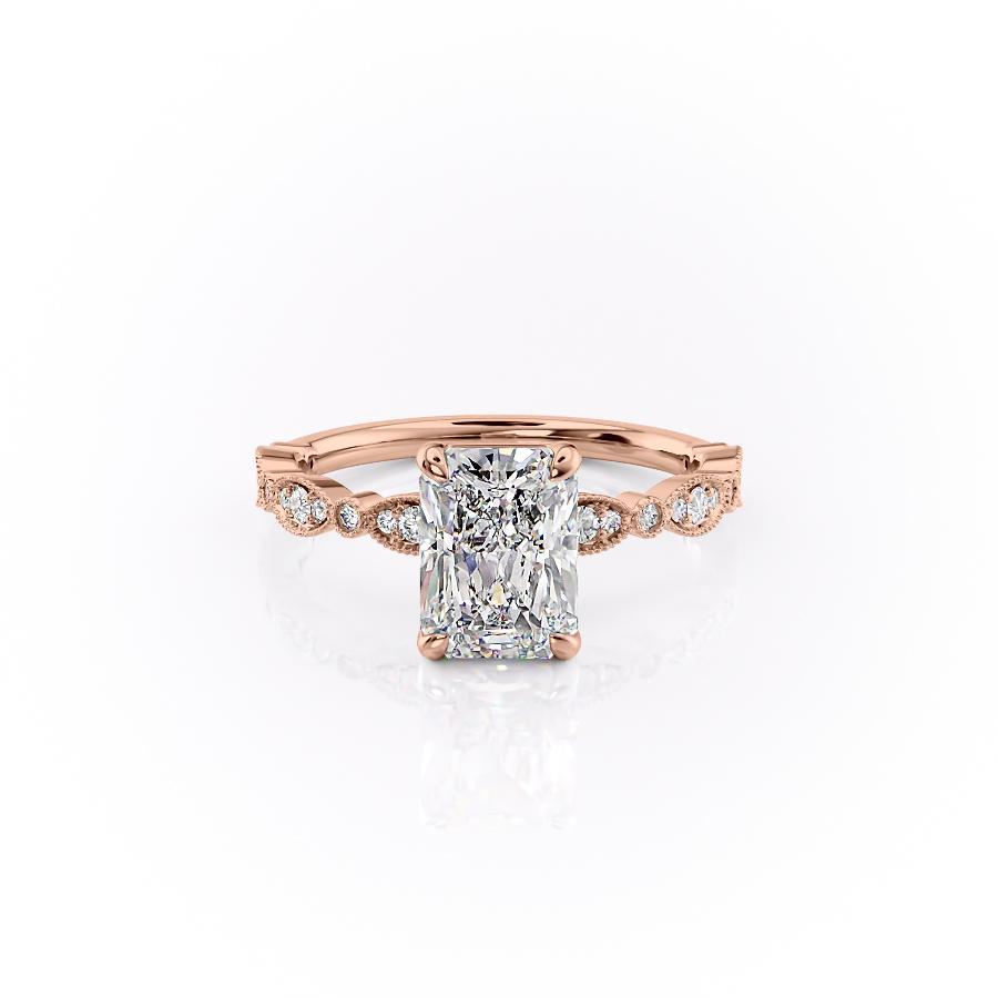 The Grace — Radiant Lab Diamond Vintage Engagement Ring III