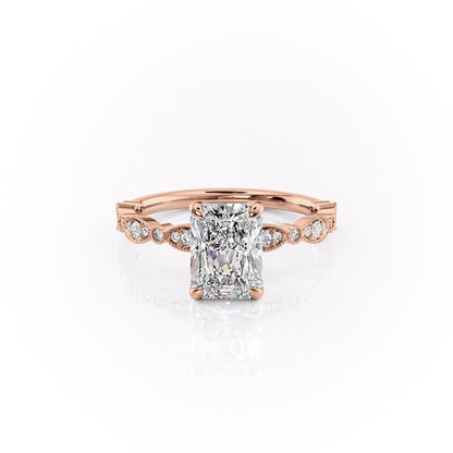 The Grace — Radiant Lab Diamond Vintage Engagement Ring III