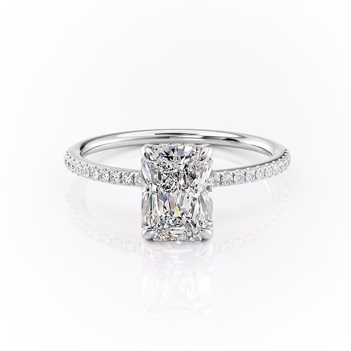The Isla — Radiant Lab Diamond Secret Halo Engagement Ring IV
