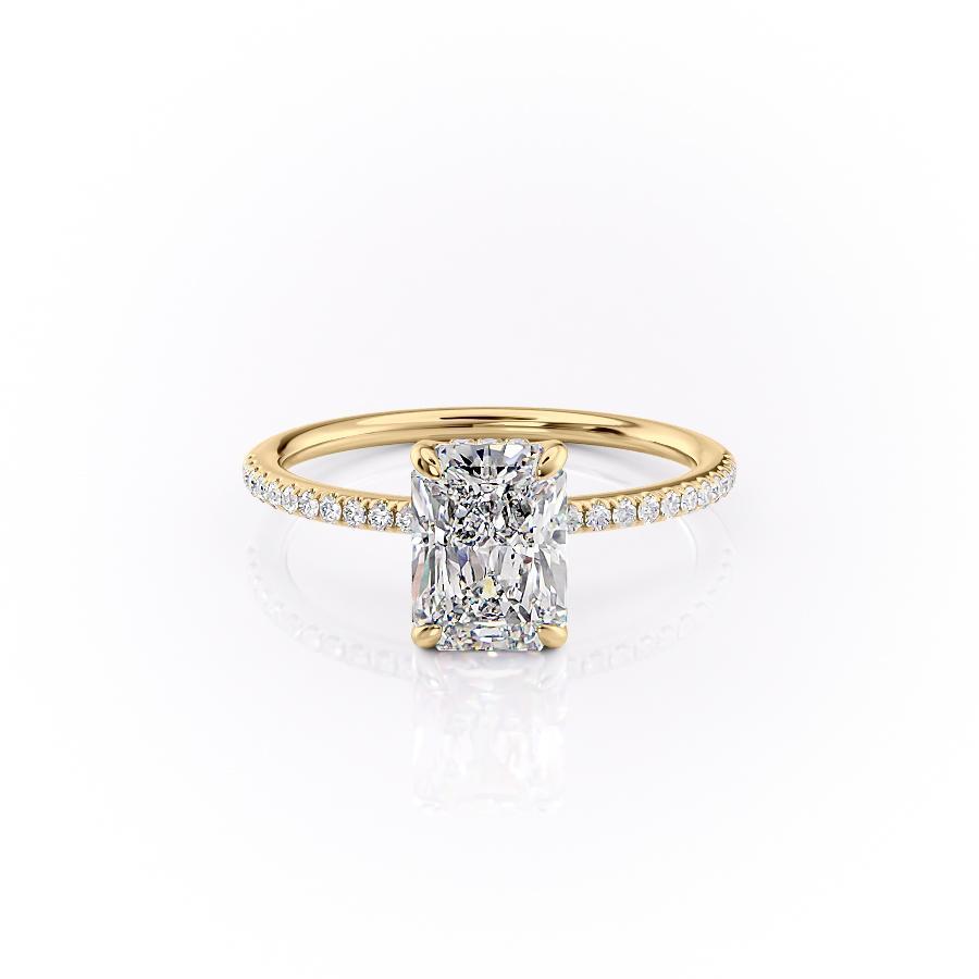 The Isla — Radiant Lab Diamond Secret Halo Engagement Ring IV