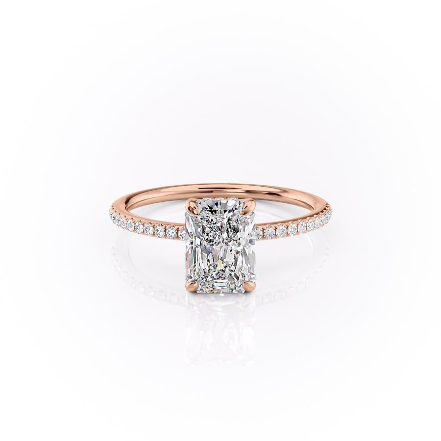The Isla — Radiant Lab Diamond Secret Halo Engagement Ring IV