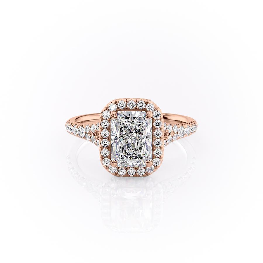 The Olivia — Radiant Lab Diamond Split-Shank Solitaire Engagement Ring