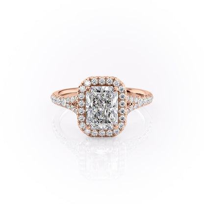The Olivia — Radiant Lab Diamond Split-Shank Solitaire Engagement Ring