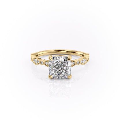 The Grace — Cushion Lab Diamond Vintage Engagement Ring III