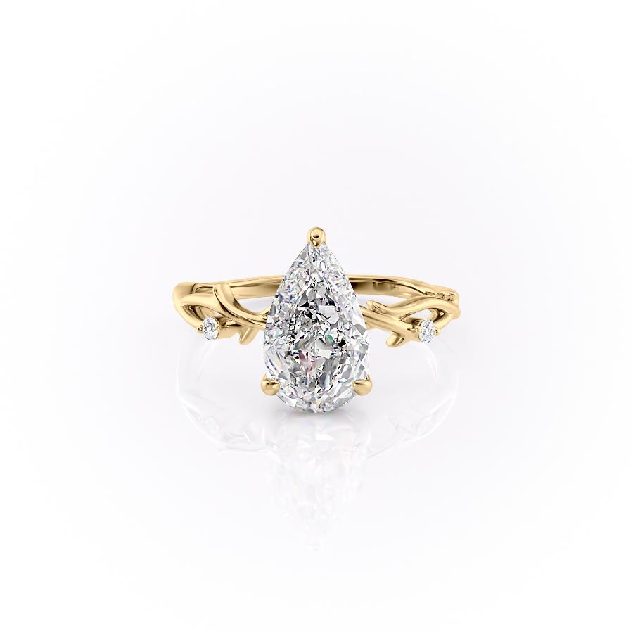 The Maeve — Pear Lab Diamond Botanical Engagement Ring