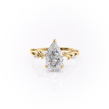 The Maeve — Pear Lab Diamond Botanical Engagement Ring
