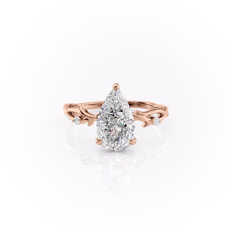The Maeve — Pear Lab Diamond Botanical Engagement Ring