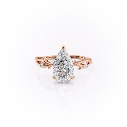 The Maeve — Pear Lab Diamond Botanical Engagement Ring