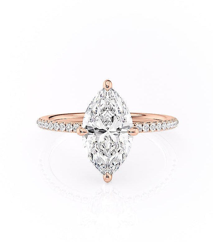 The Aria — Lab Diamond Secret Halo Engagement Ring