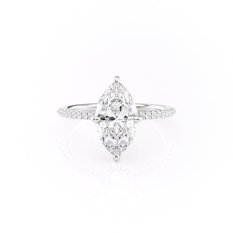 The Aria — Lab Diamond Secret Halo Engagement Ring