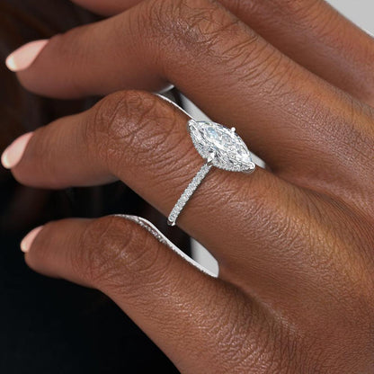 The Aria — Lab Diamond Secret Halo Engagement Ring