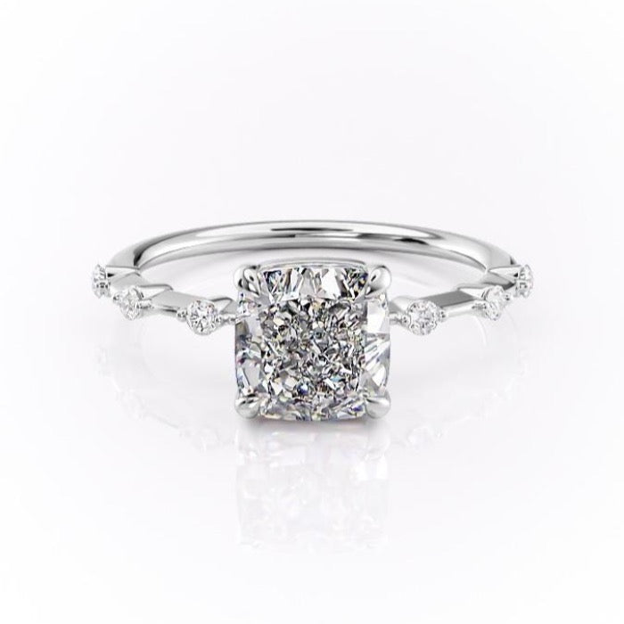 The Grace — Cushion Lab Diamond Vintage Engagement Ring II