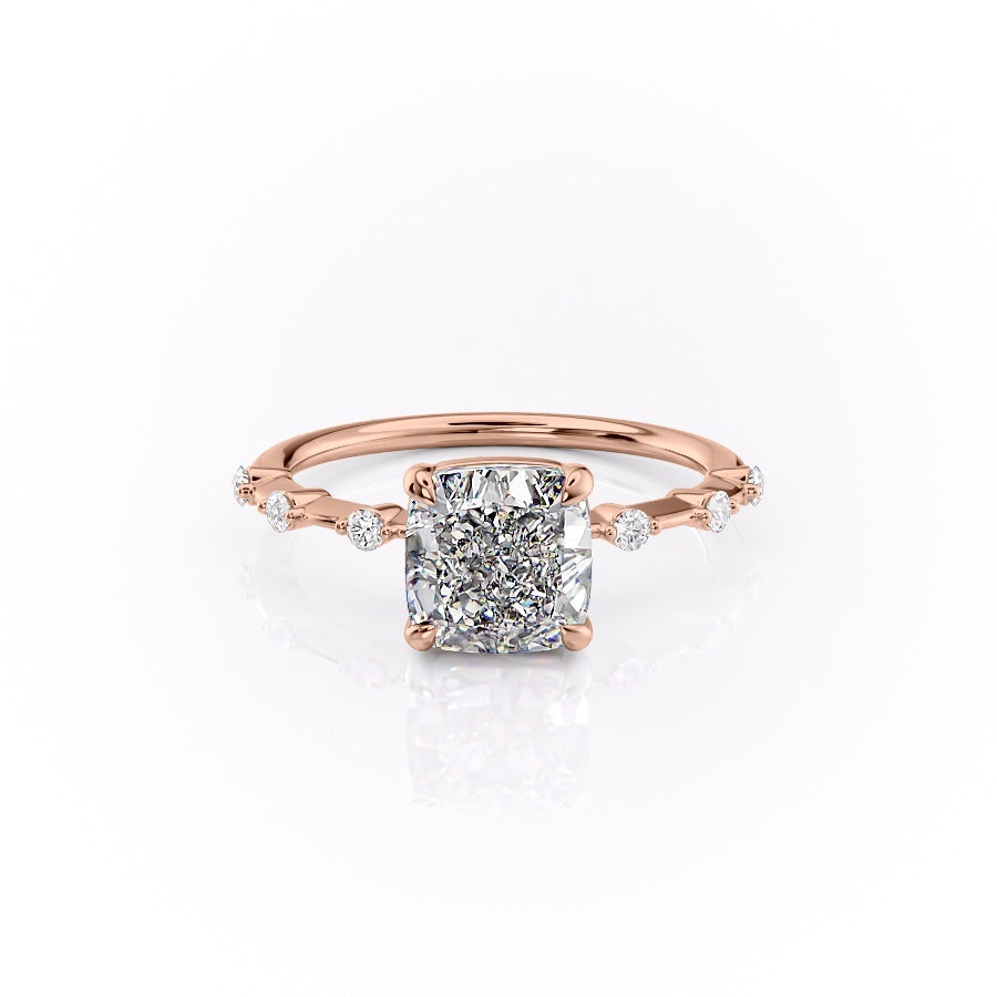 The Grace — Cushion Lab Diamond Vintage Engagement Ring II