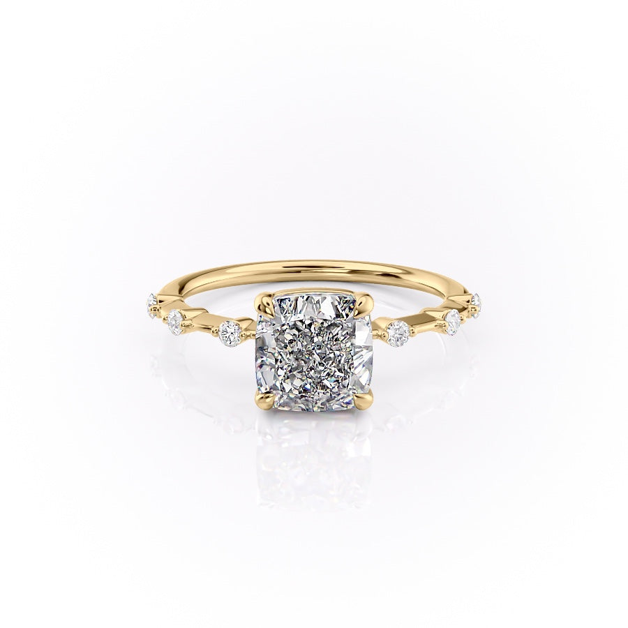 The Grace — Cushion Lab Diamond Vintage Engagement Ring II