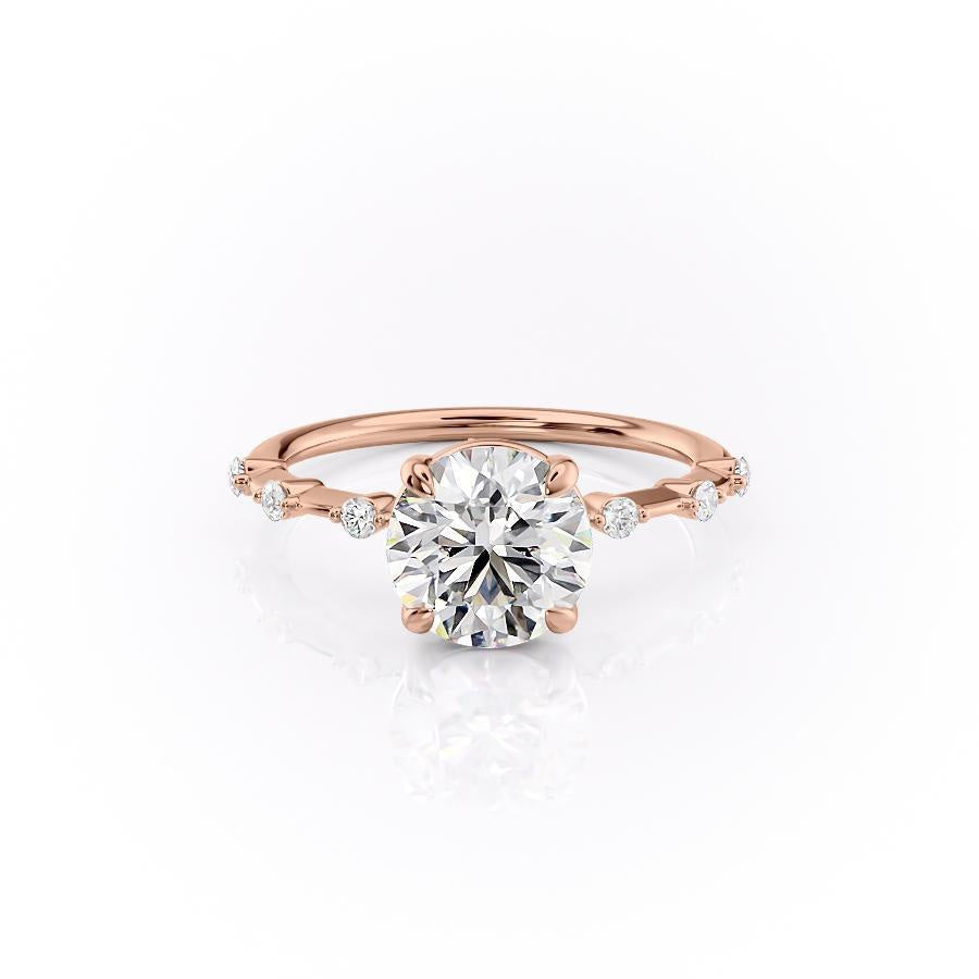The Grace — Round Lab Diamond Vintage Engagement Ring II