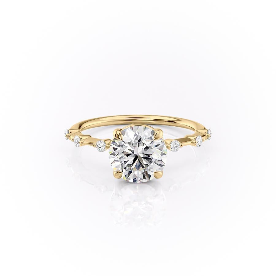 The Grace — Round Lab Diamond Vintage Engagement Ring II