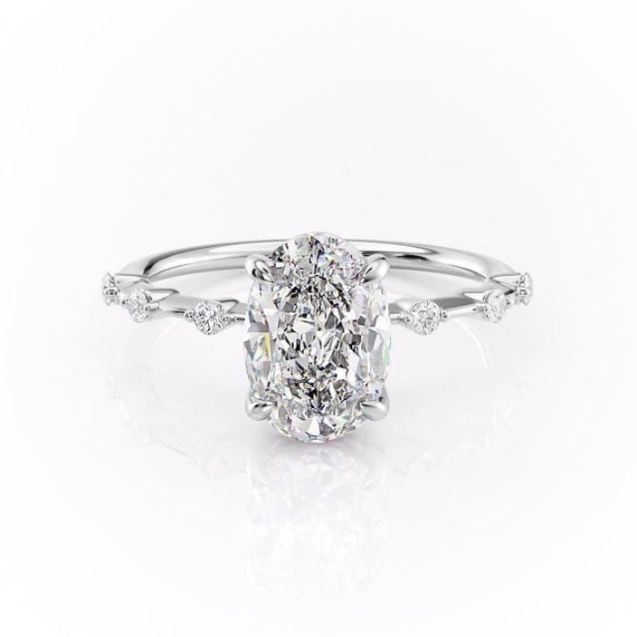 The Grace — Oval Lab Diamond Vintage Engagement Ring II