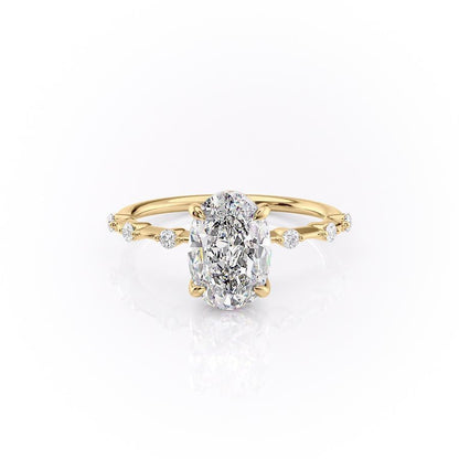 The Grace — Oval Lab Diamond Vintage Engagement Ring II
