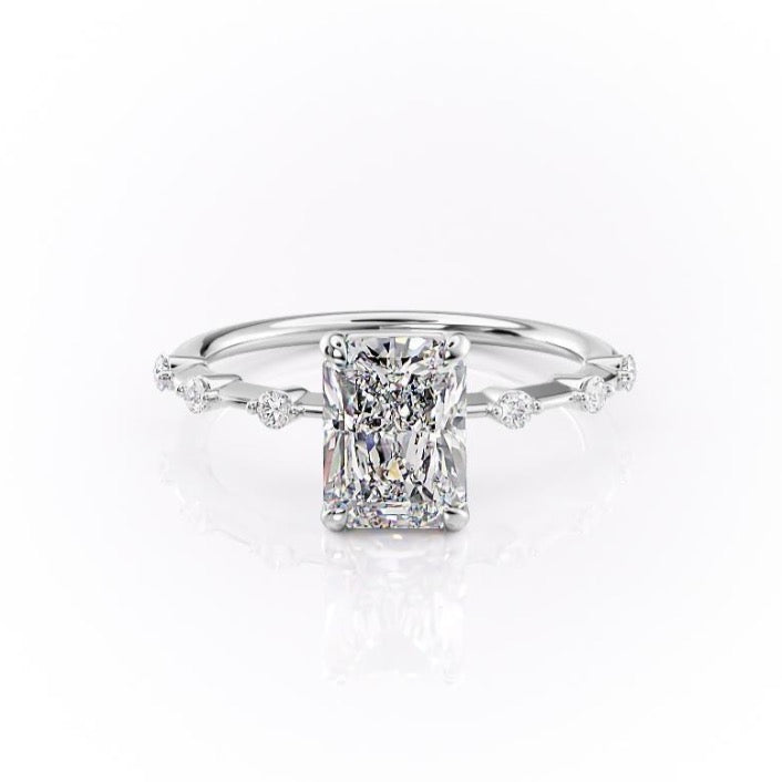 The Grace — Radiant Lab Diamond Vintage Engagement Ring II
