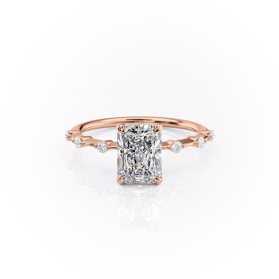 The Grace — Radiant Lab Diamond Vintage Engagement Ring II
