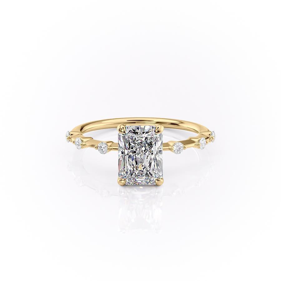 The Grace — Radiant Lab Diamond Vintage Engagement Ring II