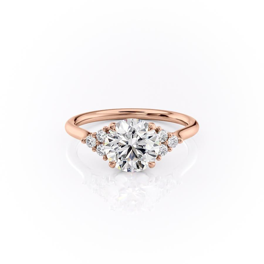 The Isla — Round Lab Diamond Side-Stone Engagement Ring IV