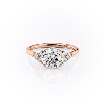 The Isla — Round Lab Diamond Side-Stone Engagement Ring IV