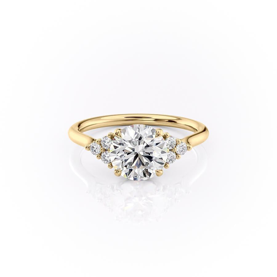 The Isla — Round Lab Diamond Side-Stone Engagement Ring IV