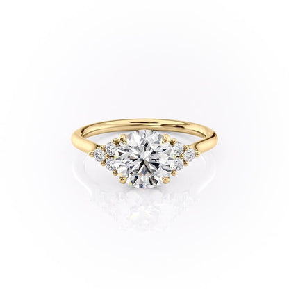 The Isla — Round Lab Diamond Side-Stone Engagement Ring IV